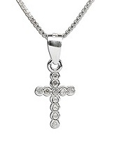 handsome tiny first communion cross necklace for babies and kids